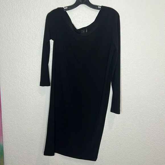 New NORMA KAMALI Drop Shoulder Dress Black Small Revolve - Picture 2 of 13